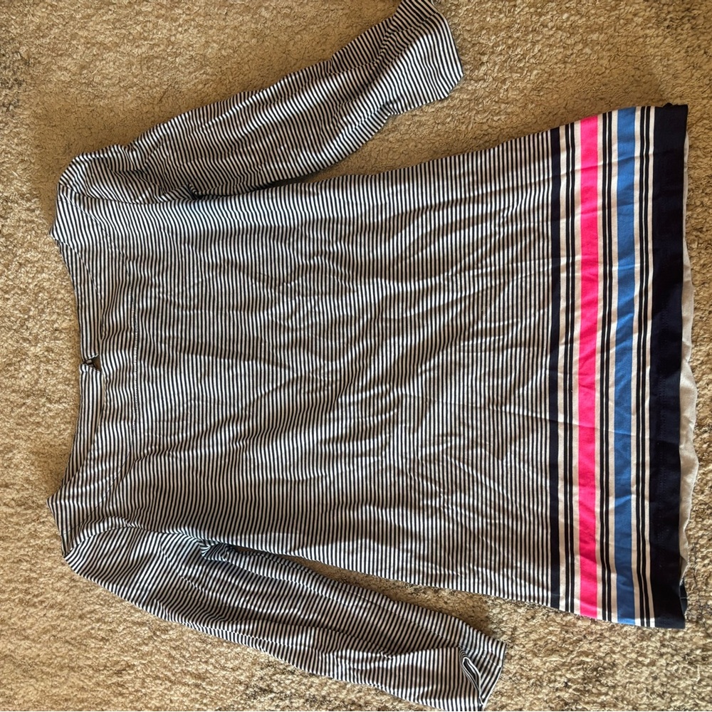 Lilly Pulitzer Striped Top with Pink and Blue Accents